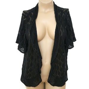 St. John's Bay Sweaters - St. John's Bay 1X, Crochet Fishnet Cardi St. John's Bay Sweaters - St. John's Bay 1X, Crochet Fishnet Cardi
